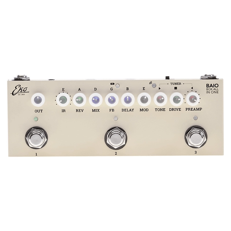 Eko Guitars BAIO Pedal multieffetto compatto a pedale