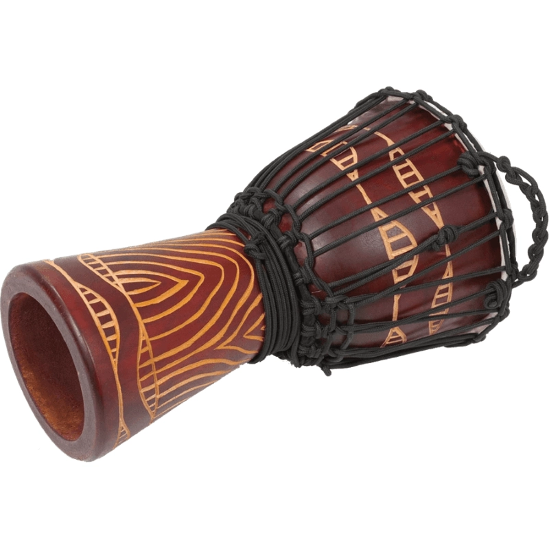 Tanga DA60-8T Djembe Slammer 12" Mogano Scolpito Rosso
