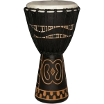Tanga DA60-7G Djembe Slammer 12" Mogano Scolpito Nero